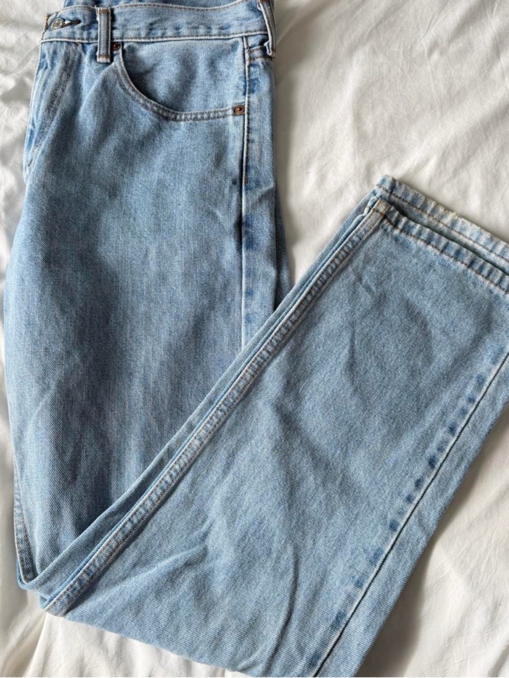 Classic Light Wash Straight-Leg Jeans